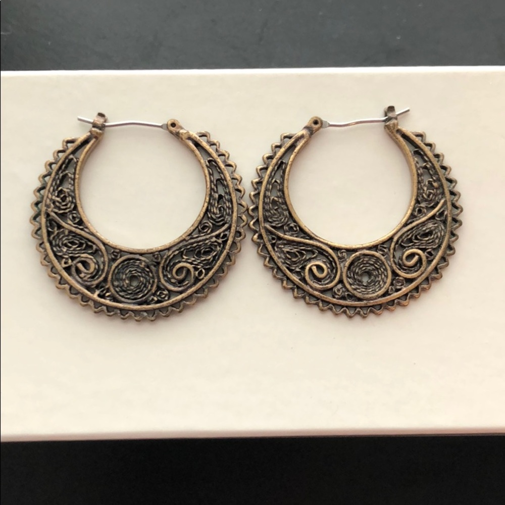 Bronze paisley hoops - Lucky Brand